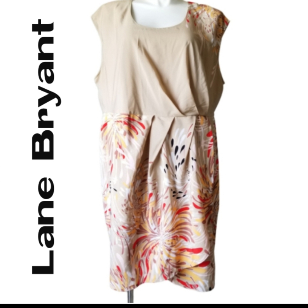 Lane Bryant Tan Dress - Size 28
